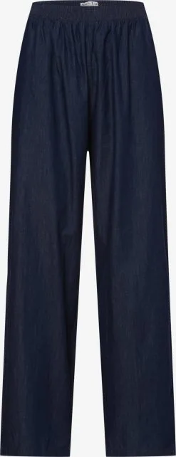Marie Lund Pantalons Loosefit Broek Dames Blauw