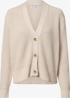 Marie Lund Vesten Gebreid Vest Dames Taupe