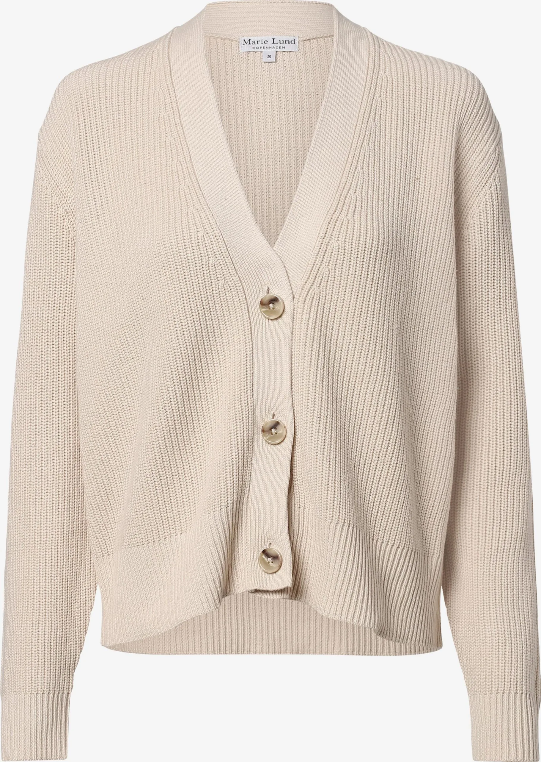 Marie Lund Vesten Gebreid Vest Dames Taupe 1 Marie Lund Vesten Gebreid Vest Dames Taupe