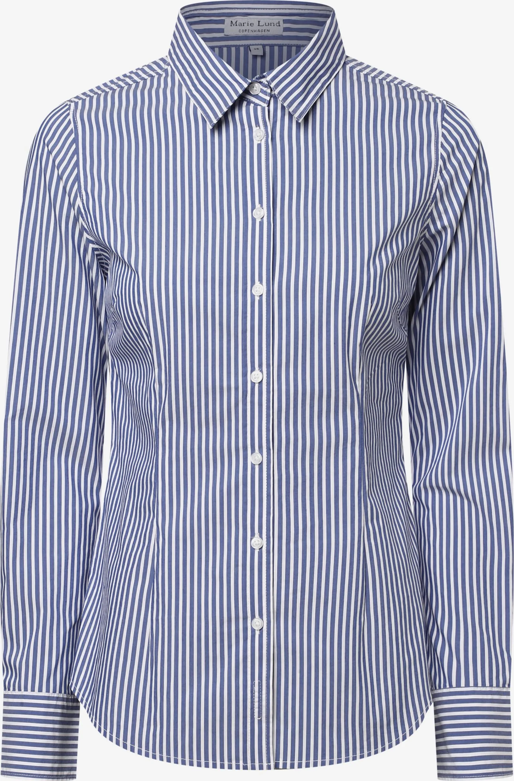 Marie Lund Overhemden Blouse Dames Indigo 1 Marie Lund Overhemden Blouse Dames Indigo